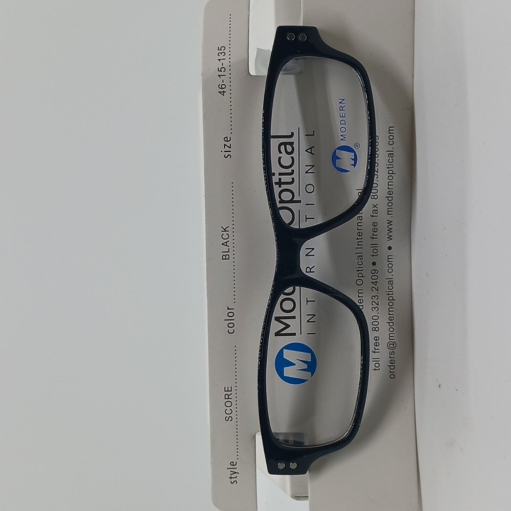 NWT MEN'S MODERN OPTICAL EYEGLASS FRAMES SCORE BLACK